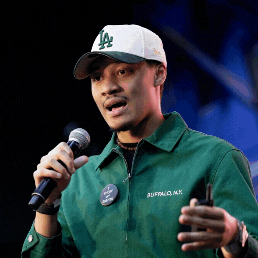 Cayden Brown speaking